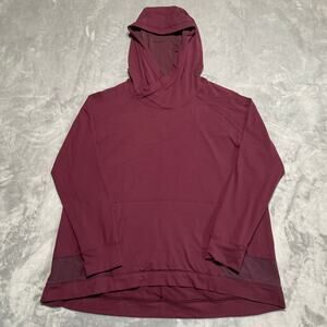 Lululemon Starting Place Hoodie Womens 10 Garnet Red Athleisure Cozy Casual